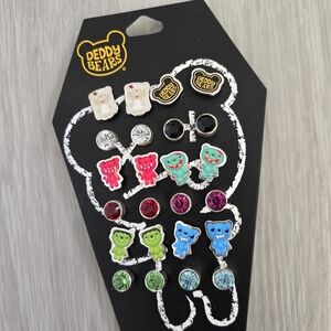 NWT Deddy Bears Earring Set – 12 Pairs